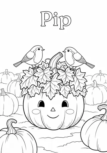 Friendship & Fun fall Coloring Pages