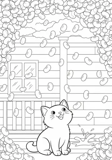 Jellybean Dream Loaf Cat Coloring Pages