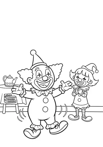 International Clown Week Pip's Lost Honk Coloring Pages