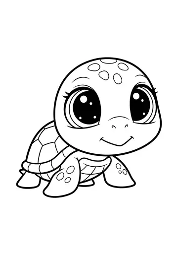 Cute Turtle Coloring Fun