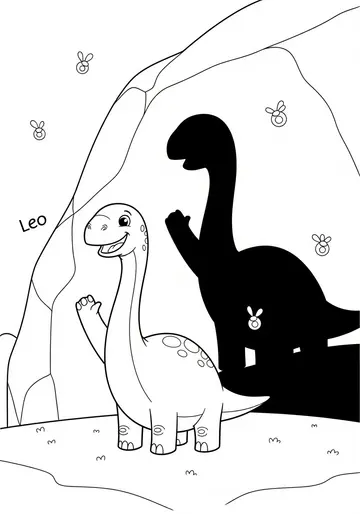 Friendly Shadow Monster Coloring Book