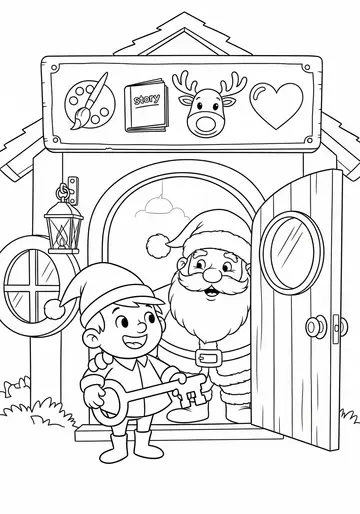 Pip Discovers His Workshop Coloring Pages