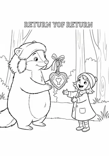Beatrice Discovers Kindness Coloring Pages