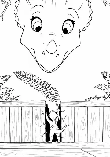 One Tiny Hero Dinosaur Coloring Pages