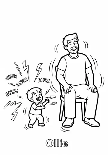 Noisy Concert happy fathers day Coloring Pages