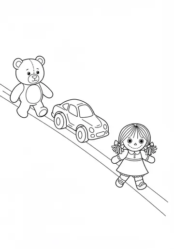 1 Thankful Toy Parade Thanksgiving Day Coloring Page
