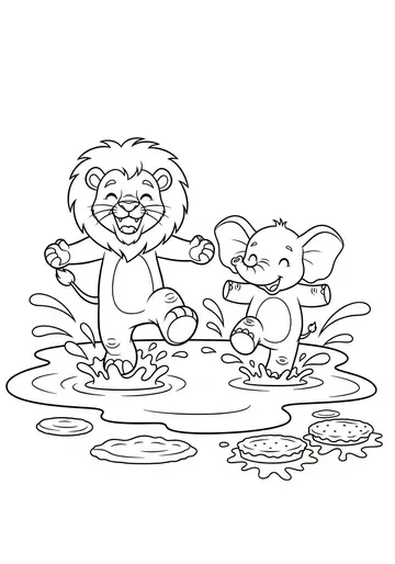 Kindness & Forgiveness cute lion Coloring Pages
