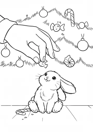 The Tree's Sweet Ornaments Coloring Pages
