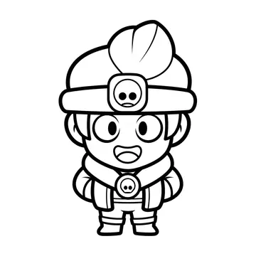 Brawl Stars Coloring Page So Adorable!