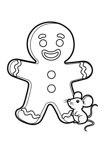 Gingy's Great Smile Coloring Pages for Preschool