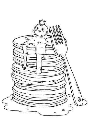 Fruit Barry's Pancake Adventure Coloring Pages