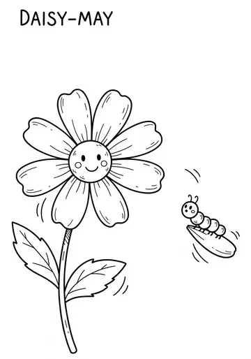 Counting Fun with Daisy-May's Petals Coloring Pages