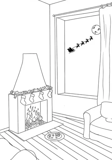 Goodnight Christmas Magic Coloring Pages
