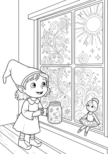 Magical Sparkle Coloring Book Pages