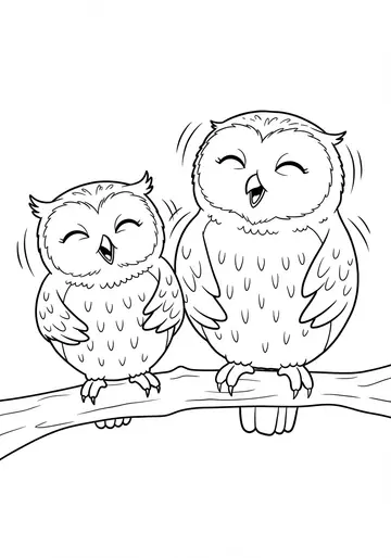 Professor Hoot Discovers Giggles Coloring Pages