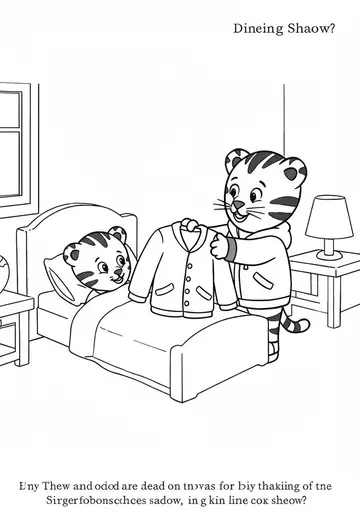 Bedtime Fears Daniel Tiger Coloring Pages