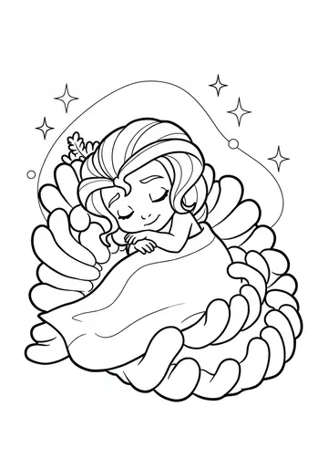 Bedtime Story Mermaid Coloring Book