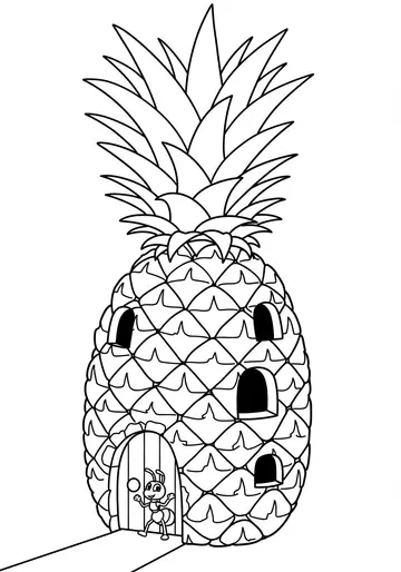 Anna's Pineapple Fruit Palace Coloring Pages