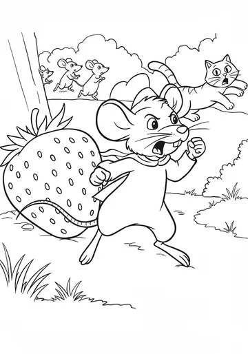 Brave animal Pip's Powerful Squeak Coloring Pages