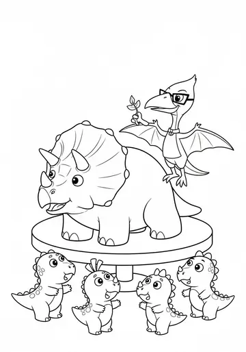 Clever Detective Dino Coloring Book