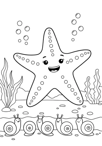 Ocean Dance number 5 Coloring Pages for Preschoolers