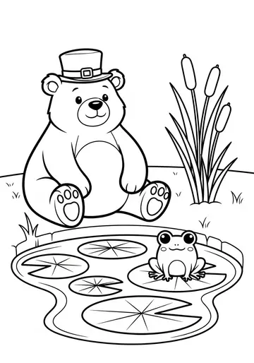 Paddy's Pond Adventure St. Patrick's Day Coloring Pages