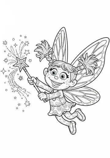 Abby Cadabby Flying Coloring Page - Magical Adventure
