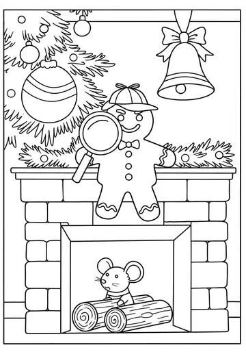 Magical Detective Cookie Coloring Book Pages