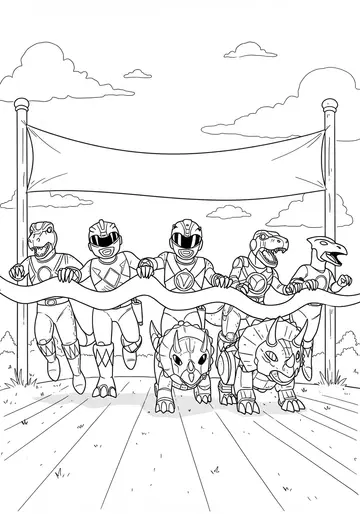 Power Rangers Together is Best Coloring Pages
