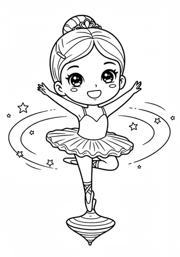 Bella's Perfect Spin Ballerina Coloring Pages