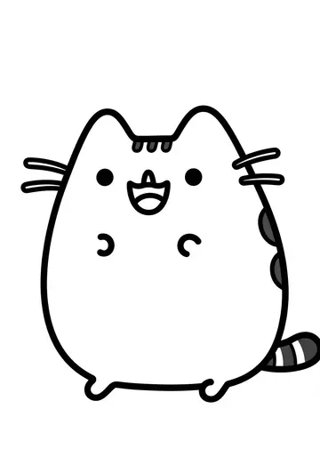 Pusheen's Ready for Coloring Fun!