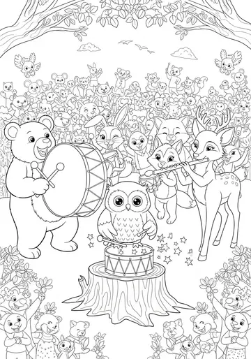 7 Unique social emotional Drumming Coloring Pages for Kids