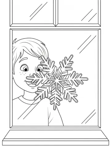 9.Cozy Christmas Stories Coloring Pages for Kids