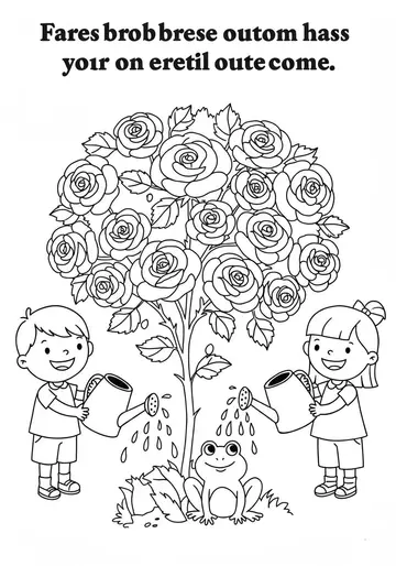 Nature Helpers Thirsty Roses Coloring Pages