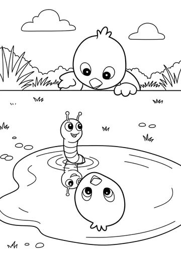 Discovery & Science Chick Coloring Pages