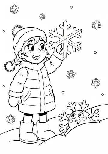Unique Snowflake Christmas Coloring Book