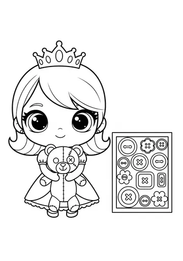 Princess Bea's Teddy Bear Rescue Coloring Pages