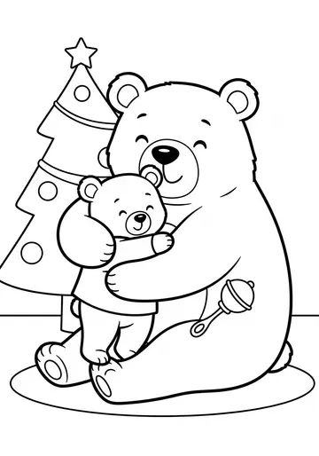 Bella Bear & Mama Bear Fun Coloring Pages for 3-5