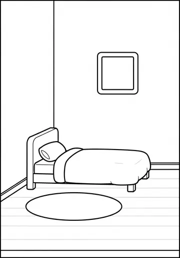 Decorate a Toca Boca Bedroom Coloring Pages