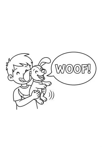 Puppy Pip's First Woof Coloring Pages
