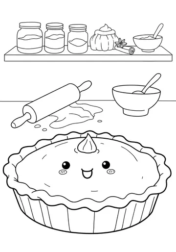 Percy the Pumpkin's Sweet Thanksgiving Day Coloring Pages