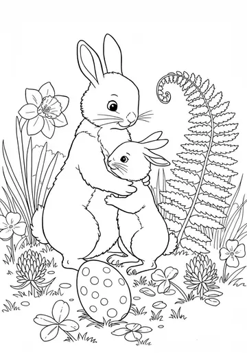 easter Leo's Meadow Adventure Coloring Pages