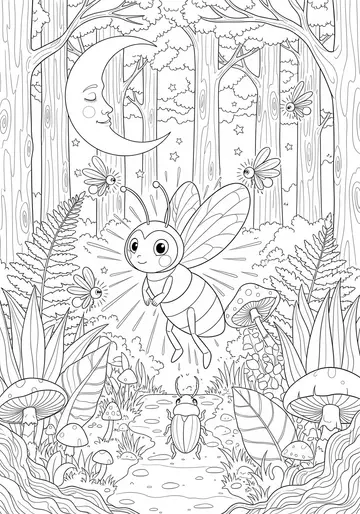 Flicker's Fearless social emotional Light Coloring Pages