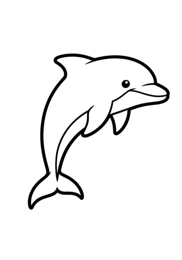 Jumping Dolphin Fun Coloring