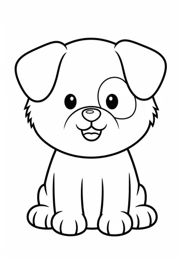 Cuddly Puppy Dreams Coloring Page Fun!