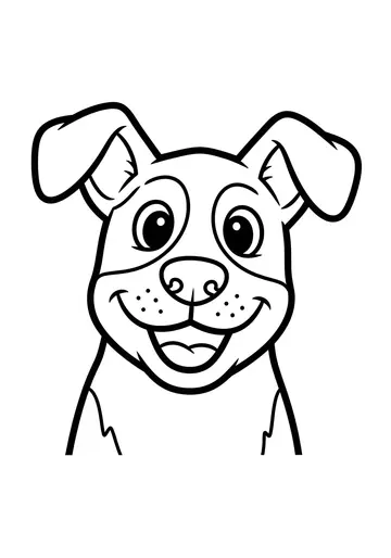 Happy Dog Coloring Page Fun for Little Artists