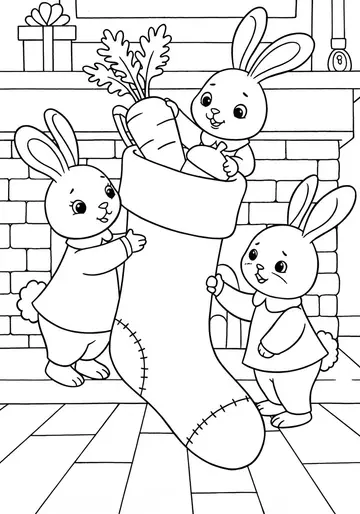 Rosie's Full Stocking A Kindness Coloring Page for Kids