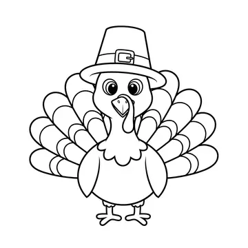Thanksgiving Turkey Coloring – Free Kids Printable!