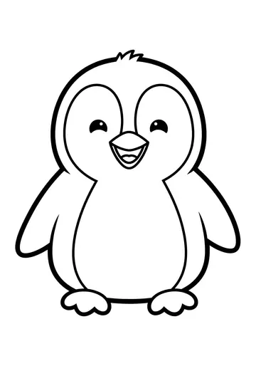 Cute Penguin Coloring Fun